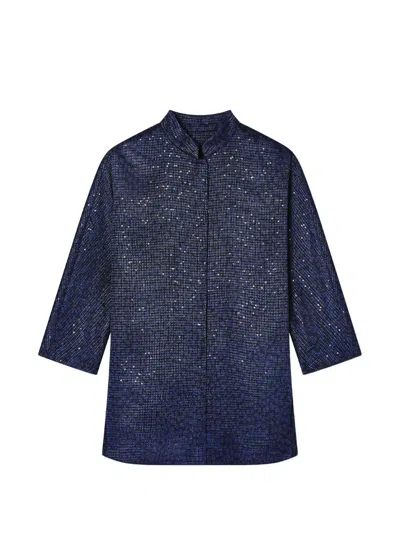 Giorgio Armani Classic Blazer In Blue