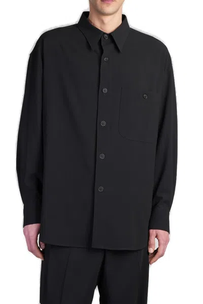 Giorgio Armani Cotton Shirt In Black
