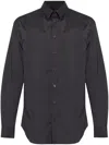 Giorgio Armani Classic-collar Shirt In Black