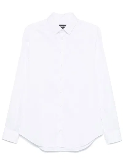 Giorgio Armani Classic-collar Shirt In White