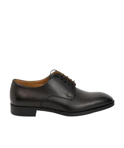 Giorgio Armani Classic Leisure Business Shoes In Black