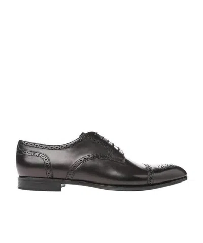 Giorgio Armani Classic Leisure Business Shoes In Black