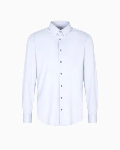 Giorgio Armani Classic Shirts In Blue