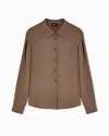 Giorgio Armani Classic Shirts In Brown