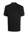 Giorgio Armani Classic Short-sleeve Polo Shirt In Black