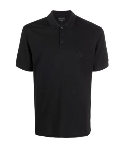 GIORGIO ARMANI GIORGIO ARMANI LOGO EMBROIDERED SHORT-SLEEVED POLO SHIRT