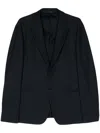 Giorgio Armani Tailored Two-button Blazer With Notch Lapel In Black