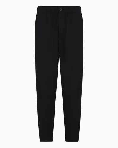 Giorgio Armani Classic Trousers In Blue