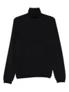 Giorgio Armani Classic Turtleneck Cashmere Sweater In Black