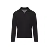 Giorgio Armani Classic Zip-up Pullover Crafted From Virgin Wool In Blue