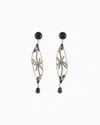 Giorgio Armani Clip Earrings With A Brass Pendant And Swarovski Crystals