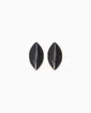 Giorgio Armani Clip Earrings With A Transparent Element In Black