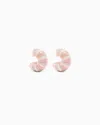 Giorgio Armani Clip-on Earrings In A Mélange Resin