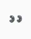 Giorgio Armani Clip-on Earrings In A Mélange Resin