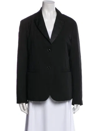 Pre-owned Giorgio Armani Coat In Black
