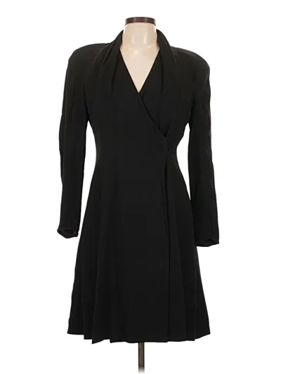 Pre-owned Giorgio Armani Coat In Black
