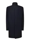 Giorgio Armani Long-sleeved Coat In Black