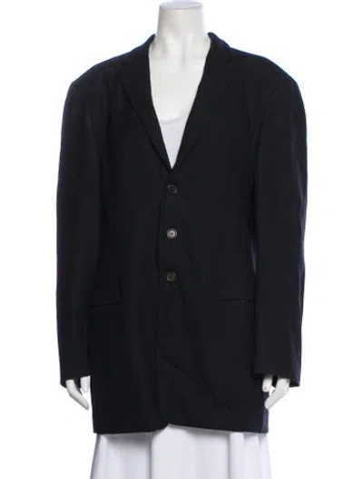 Pre-owned Giorgio Armani Coat In Blue