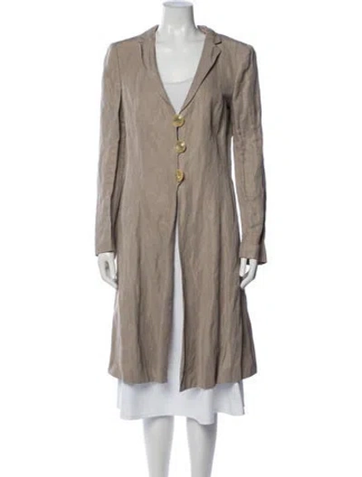 Pre-owned Giorgio Armani Coat In Brown