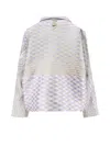 Giorgio Armani Hemp Jacket In Feather Gray