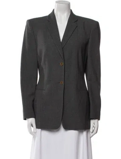 Pre-owned Giorgio Armani Coat In Gray