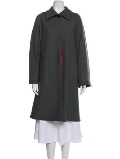 Pre-owned Giorgio Armani Coat In Gray