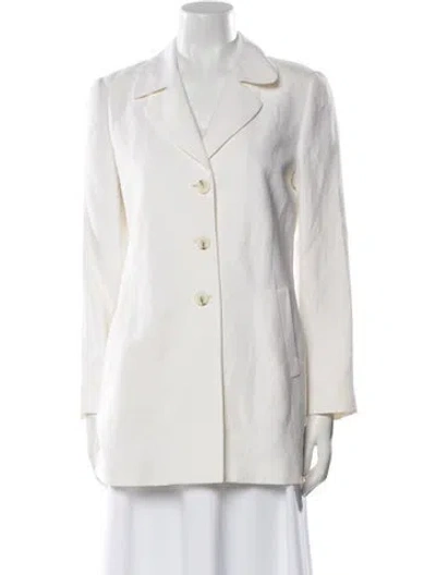Pre-owned Giorgio Armani Coat In Neutral