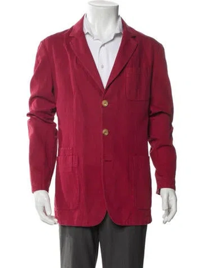 Pre-owned Giorgio Armani Coat In Red