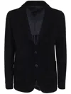 Giorgio Armani Long Sleeved Single Breasted Blazer In Multicolour