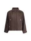 Giorgio Armani Relaxed Fit Cropped Jacket With Decorative Buttons In Multi
