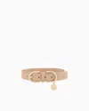 Giorgio Armani Collier En Cuir Poldo X In Sand