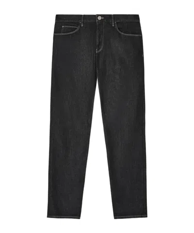 GIORGIO ARMANI CONTRAST-STITCHING JEANS