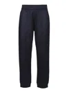Giorgio Armani Men's Technical Fabric Pants In Black