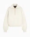 Giorgio Armani Cotton And Linen-blend Jersey Sweatshirt In White