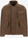 Giorgio Armani Jacket Casual Flap Front Side Pockets In Brown