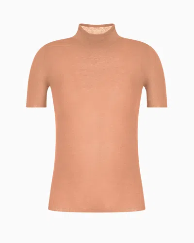 Giorgio Armani Cotton Blend Jumper In Neutral