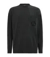 Giorgio Armani Cotton-blend Terry Sweatshirt In Green