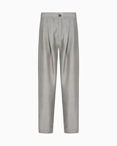 Giorgio Armani Cotton-blend Two-pleat Trousers