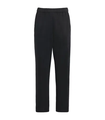 GIORGIO ARMANI COTTON-CUPRO TROUSERS