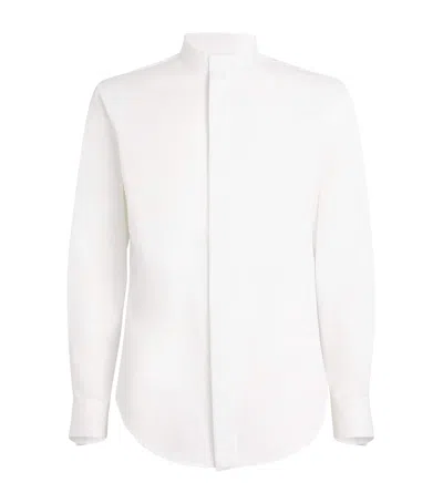 Giorgio Armani Cotton Dress Shirt In White