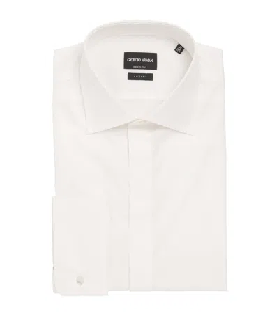 Giorgio Armani Cotton Formal Shirt In White
