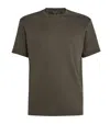 Giorgio Armani Cotton Interlock Logo T-shirt In Green