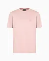 Giorgio Armani Cotton-interlock T-shirt With Embroidered Logo In Animal Print