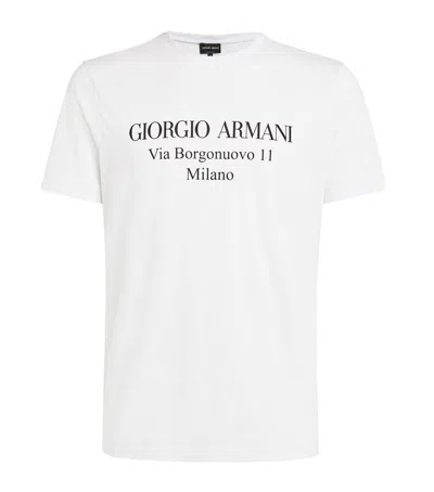 GIORGIO ARMANI COTTON LOGO T-SHIRT