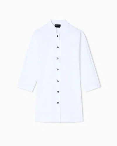 Giorgio Armani Cotton-poplin Shirt In White