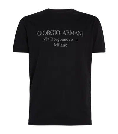 GIORGIO ARMANI COTTON PRINTED T-SHIRT