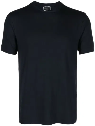 Giorgio Armani Cotton T-shirt In Black
