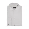Giorgio Armani Cotton Tuxedo Shirt In White