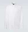 Giorgio Armani Regular-fit Shirt In Luxury Striped Cotton In White