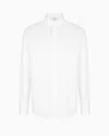 Giorgio Armani Official Store Cotton Twill Shirt In White